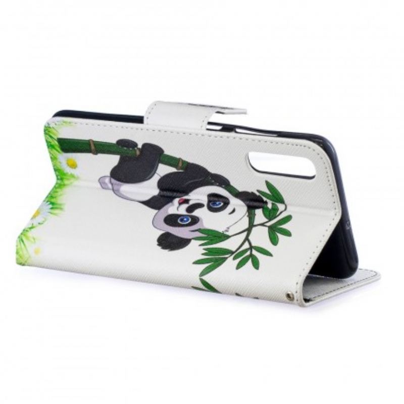 Capa Flip Para Samsung Galaxy A70 Panda No Bambu