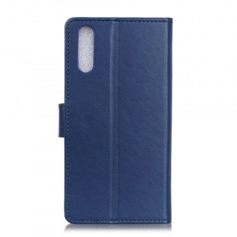 Capa Folio Para Samsung Galaxy A70 Couro Sintético Liso