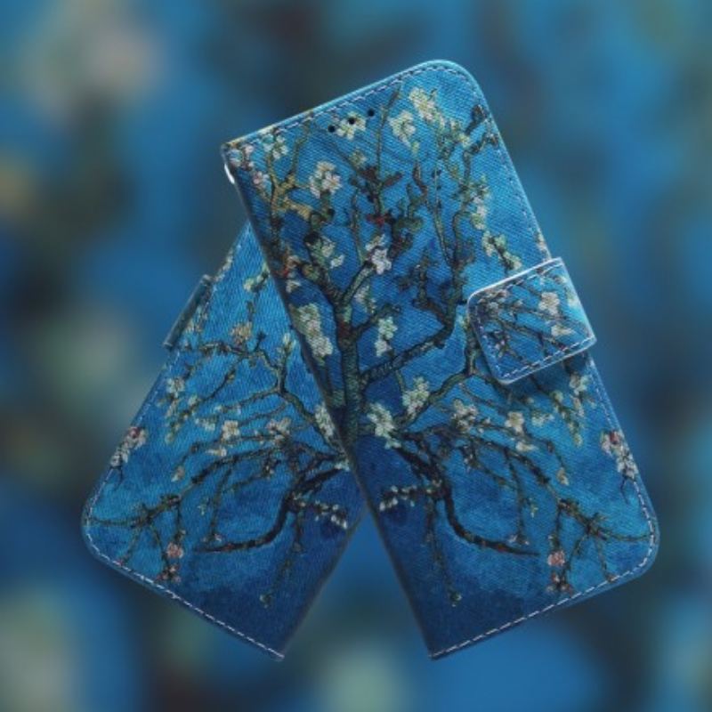 Capa Folio Para Samsung Galaxy A70 Ramo De Árvore Florido