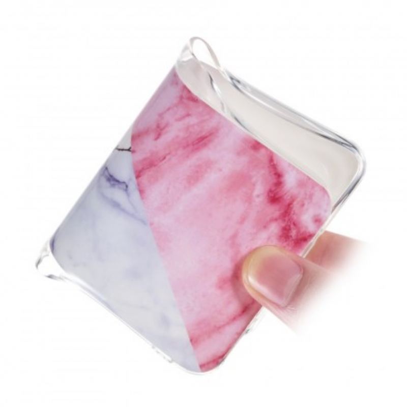 Capa Para Samsung Galaxy A70 Flor De Ameixa Marmorizada