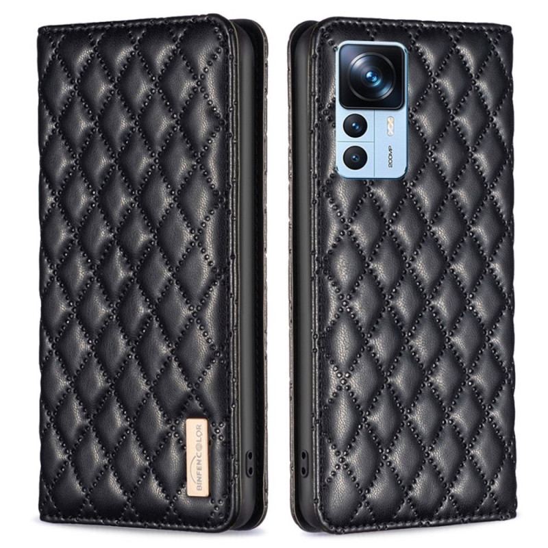 Capa De Celular Para Xiaomi 12T / 12T Pro Flip Cor Binfen Acolchoada