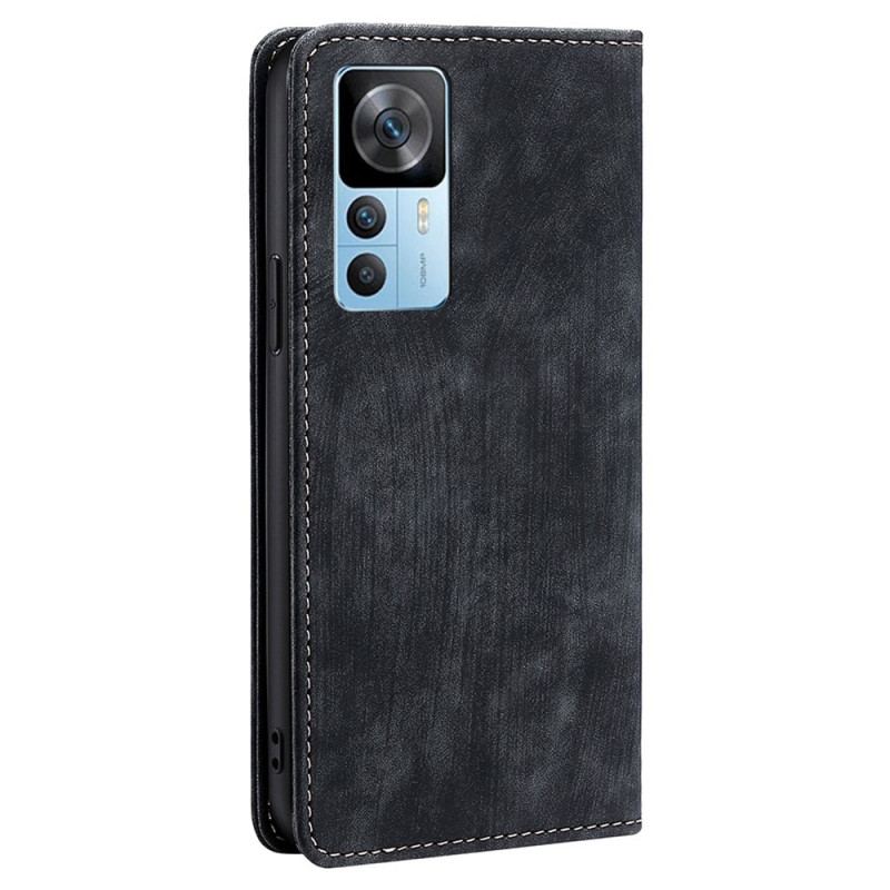 Capa De Celular Para Xiaomi 12T / 12T Pro Flip Estilo Vintage De Couro