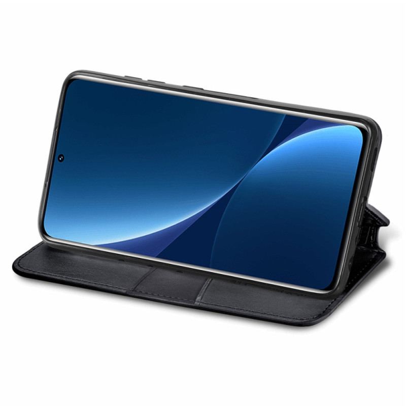 Capa De Celular Para Xiaomi 12T / 12T Pro Flip Folhas Tribais