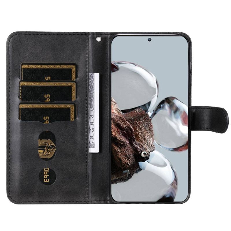 Capa De Couro Para Xiaomi 12T / 12T Pro Carteira