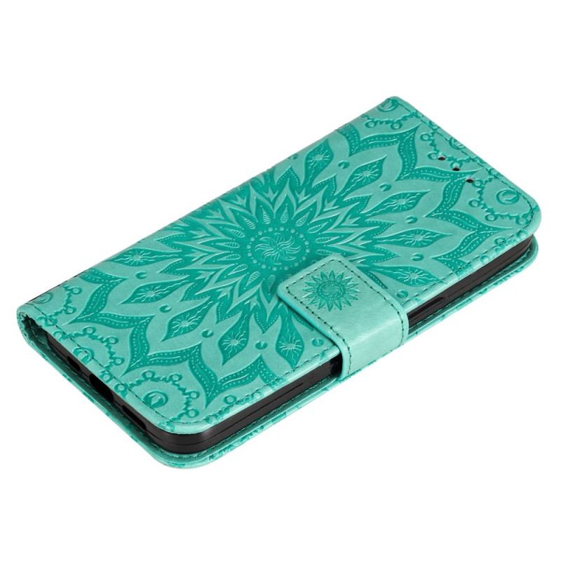 Capa De Couro Para Xiaomi 12T / 12T Pro De Cordão Mandala Strappy