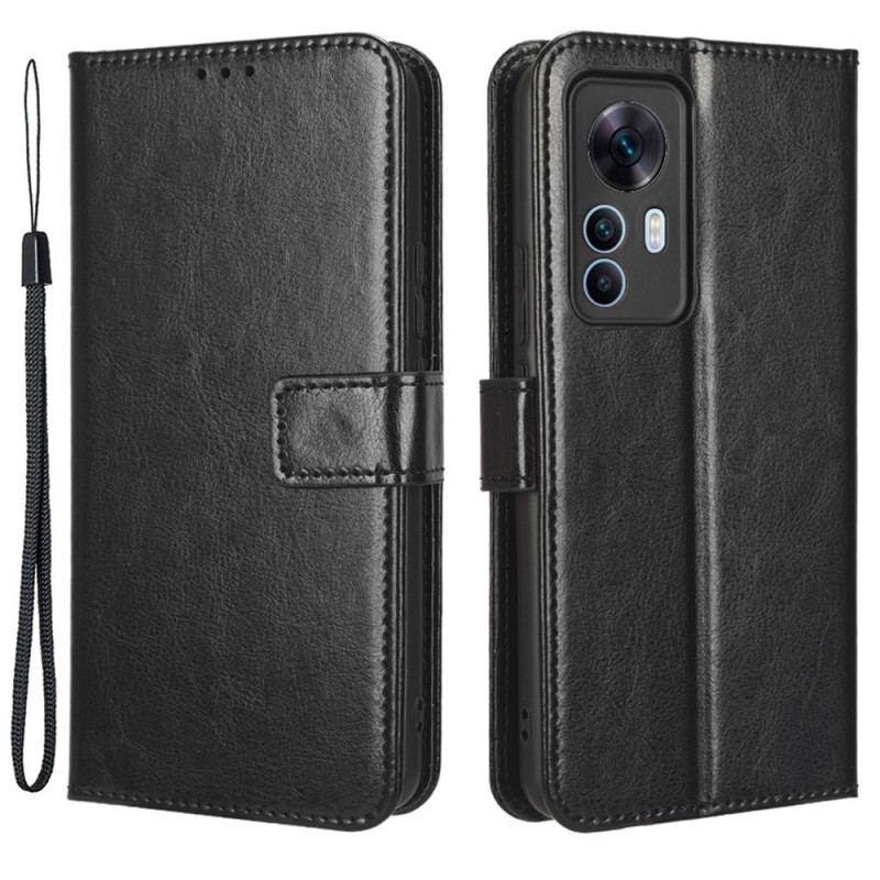 Capa De Couro Para Xiaomi 12T / 12T Pro Estilo Retrô De Couro