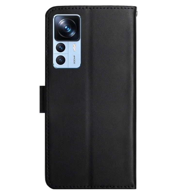 Capa De Couro Para Xiaomi 12T / 12T Pro Couro Napa Genuíno