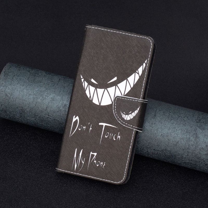 Capa Em Pele Para Xiaomi 12T / 12T Pro Telefone Do Diabo