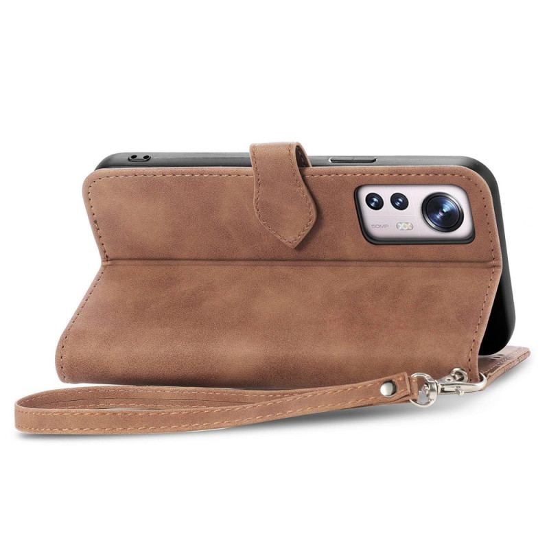 Capa Flip Para Xiaomi 12T / 12T Pro Bolsa Frontal Flores