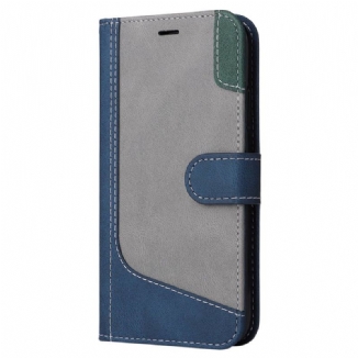 Capa Folio Para Xiaomi 12T / 12T Pro De Cordão Cinta Tricolor