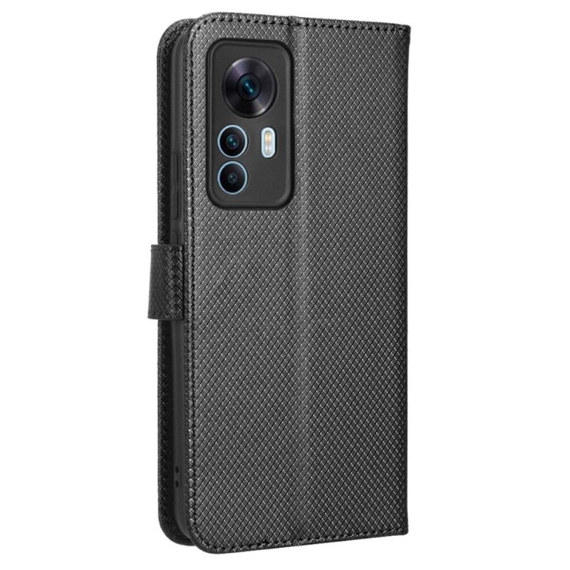 Capa Folio Para Xiaomi 12T / 12T Pro De Cordão Pulseira De Couro Falso