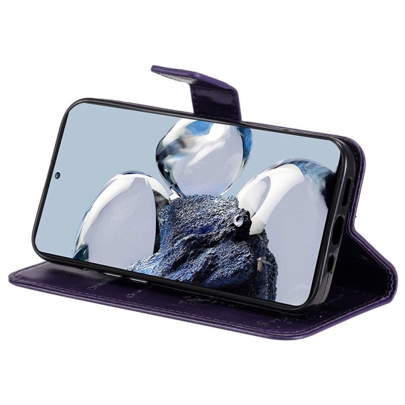 Capa Folio Para Xiaomi 12T / 12T Pro Gato Sob A Árvore