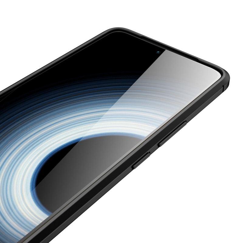 Capa Para Xiaomi 12T / 12T Pro Linha Dupla Efeito Couro Litchi