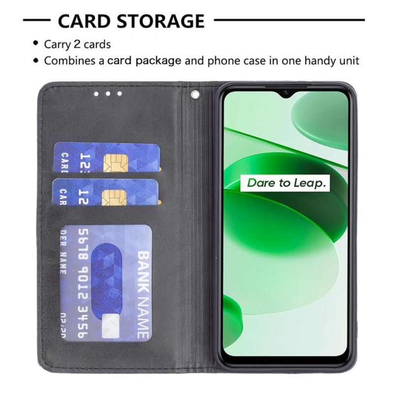 Capa De Celular Para Realme GT Neo 3 Flip Linhas Geométricas
