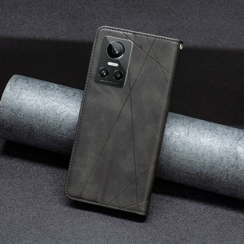 Capa De Celular Para Realme GT Neo 3 Flip Linhas Geométricas