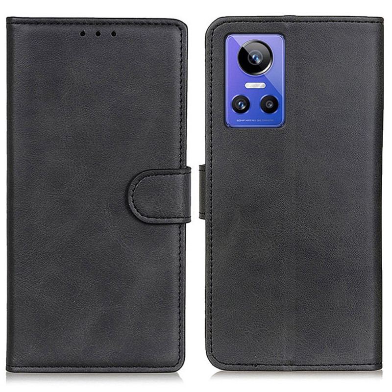 Capa De Couro Para Realme GT Neo 3 Couro Sintético Texturizado