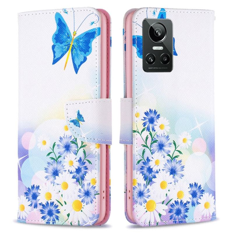 Capa Flip Para Realme GT Neo 3 Árvore Da Fantasia