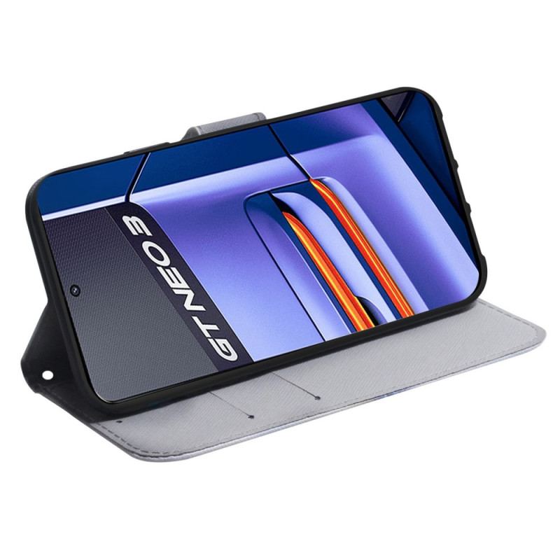 Capa Flip Para Realme GT Neo 3 Árvore Da Meia-noite