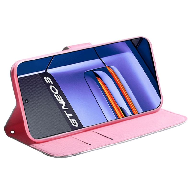 Capa Flip Para Realme GT Neo 3 Flor Efêmera