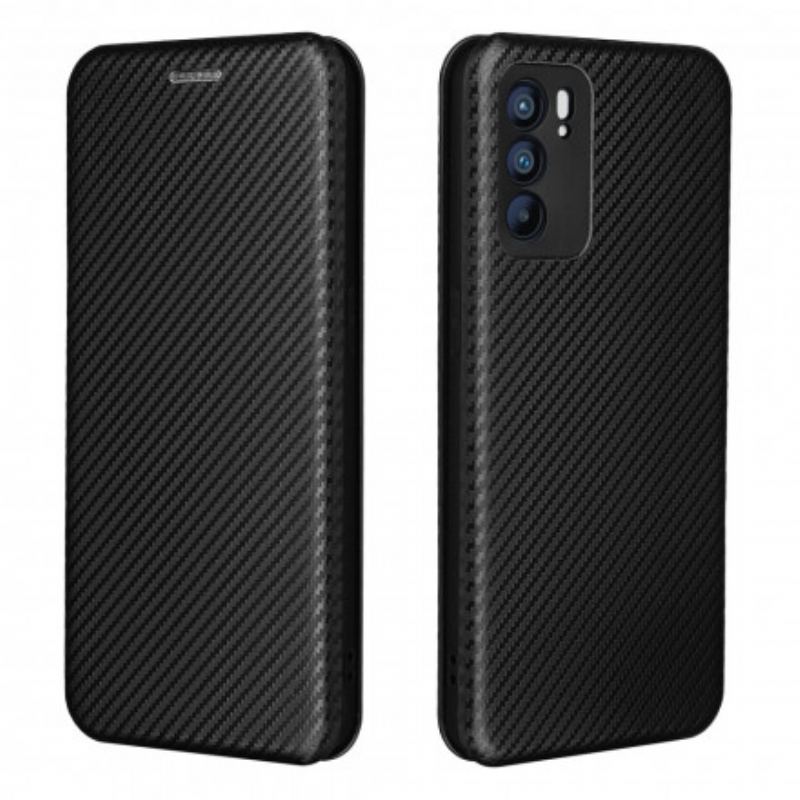 Capa De Celular Para Oppo Reno 6 5G Flip Silicone De Carbono Colorido