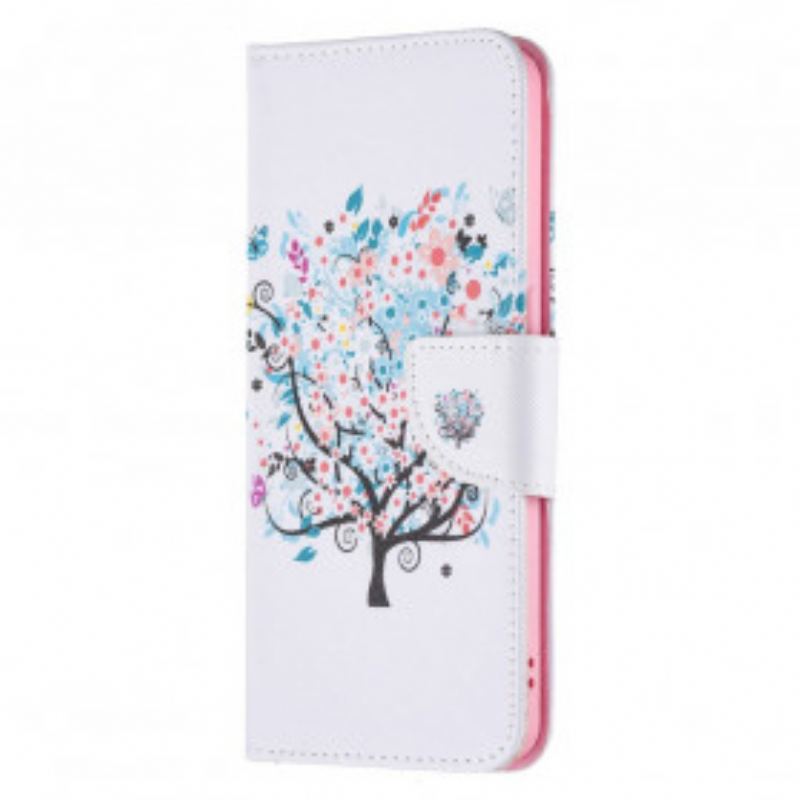 Capa Flip Para Oppo Reno 6 5G Árvore Florida