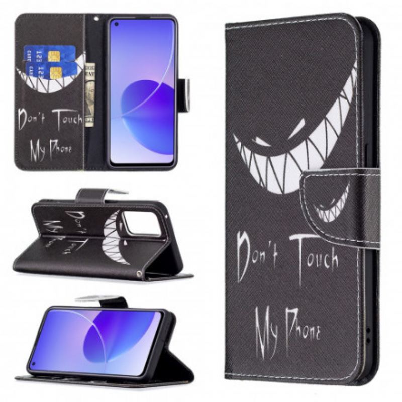 Capa Flip Para Oppo Reno 6 5G Telefone Do Diabo