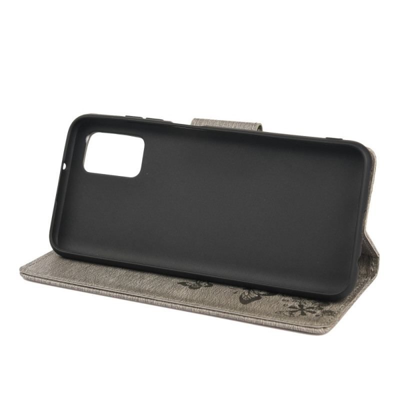 Capa Folio Para Oppo Reno 6 5G De Cordão Borboletas Esplêndidas