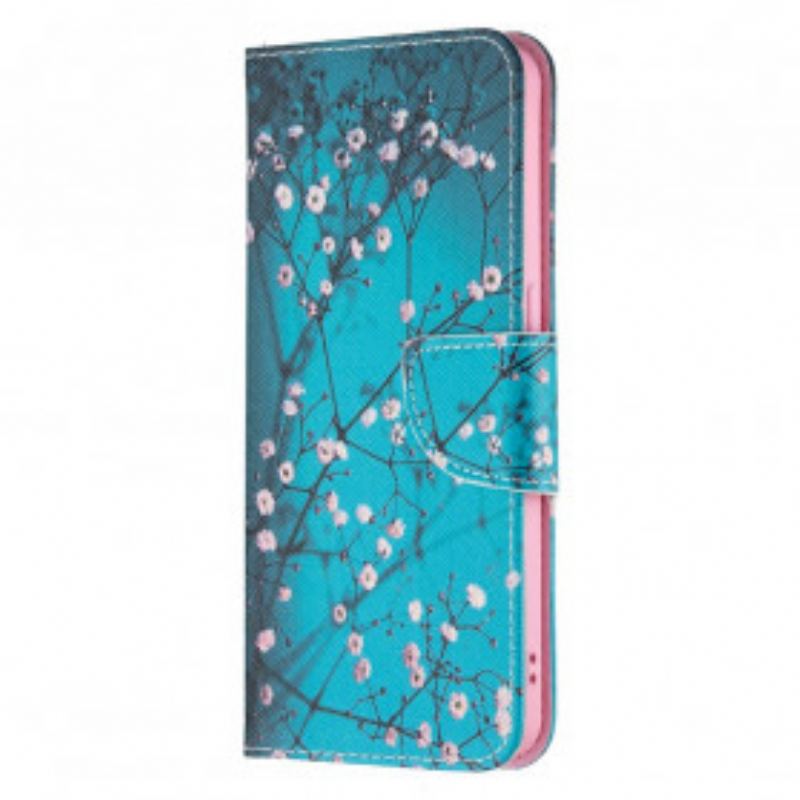 Capa Folio Para Oppo Reno 6 5G Ramos Floridos