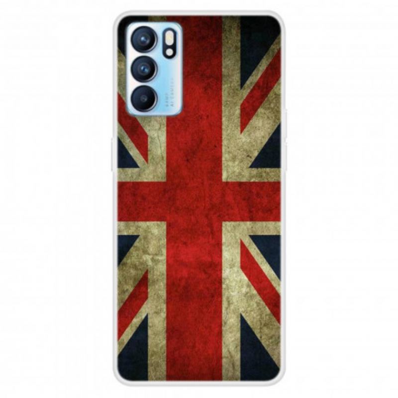 Capa Para Oppo Reno 6 5G Bandeira Inglesa