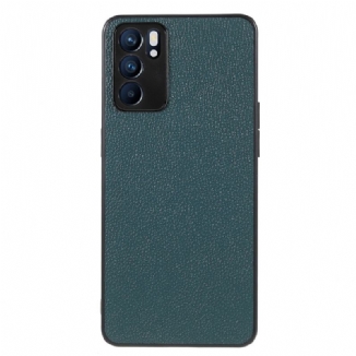 Capa Para Oppo Reno 6 5G Couro Lichia Genuíno