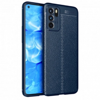 Capa Para Oppo Reno 6 5G Litchi Efeito Couro