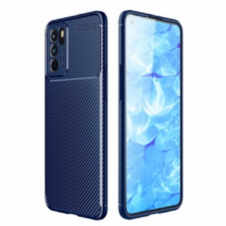 Capa Para Oppo Reno 6 5G Mangueira De Fibra De Carbono