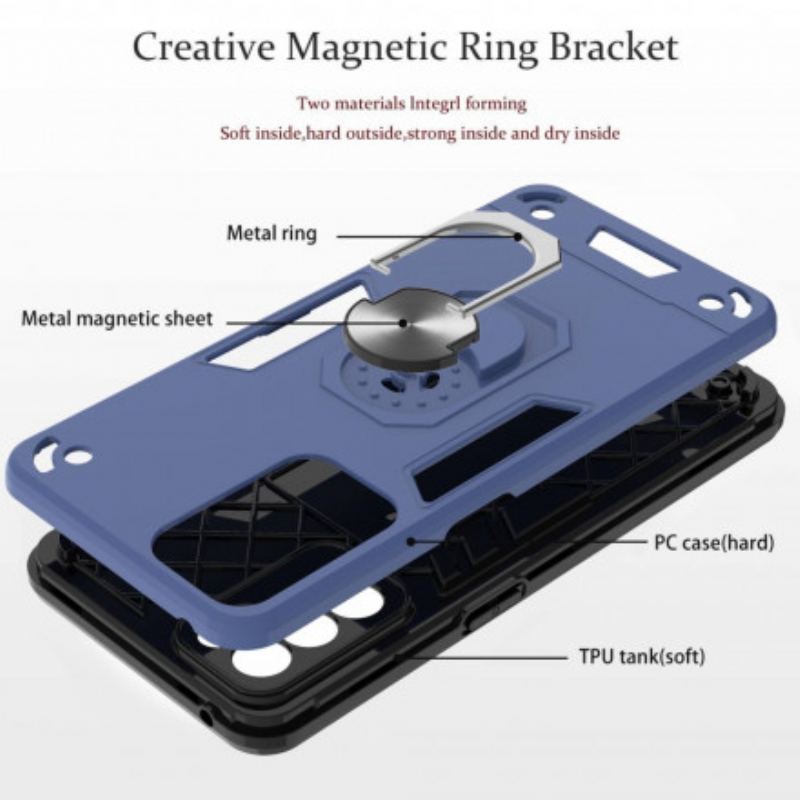 Capa Para Oppo Reno 6 5G Porta-anel Destacável