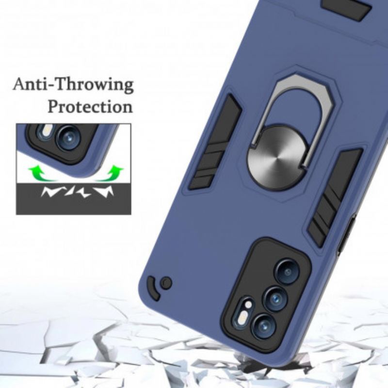 Capa Para Oppo Reno 6 5G Porta-anel Destacável
