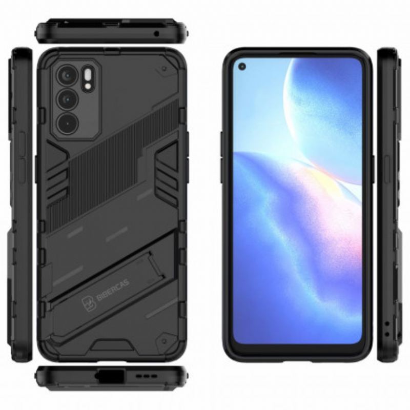 Capa Para Oppo Reno 6 5G Suporte Destacável De Duas Posições Mãos-livres