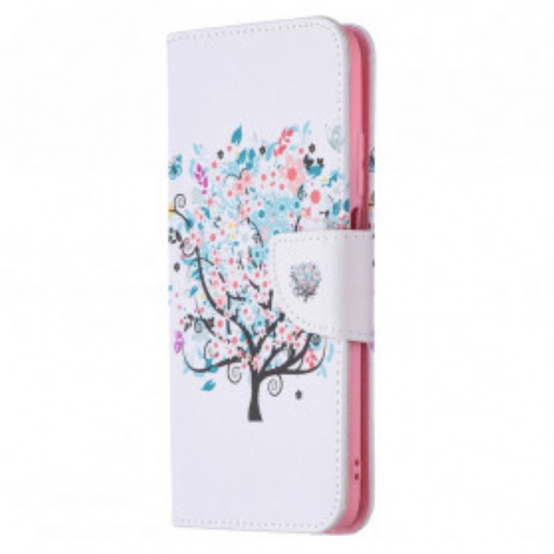Capa Flip Para Poco M3 Árvore Florida
