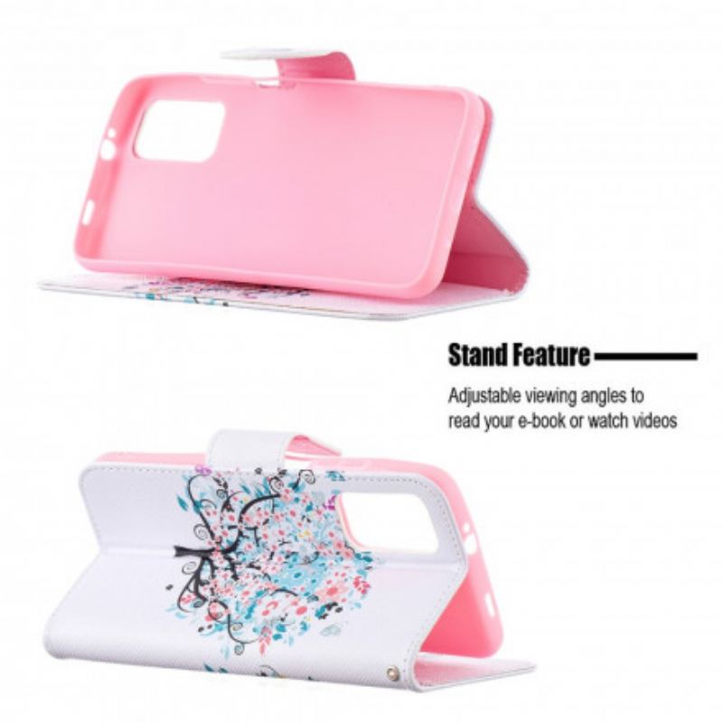 Capa Flip Para Poco M3 Árvore Florida