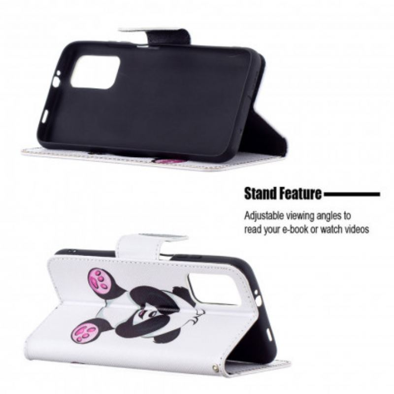 Capa Flip Para Poco M3 Panda Divertido