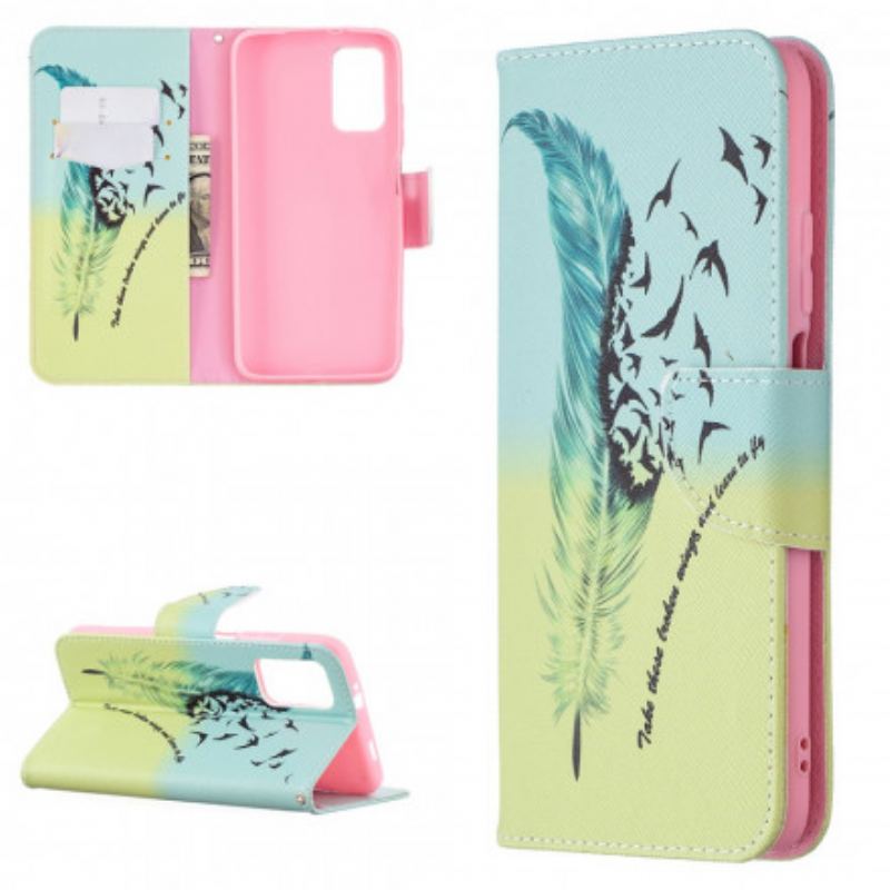 Capa Flip Para Poco M3 Pena Aprenda A Voar