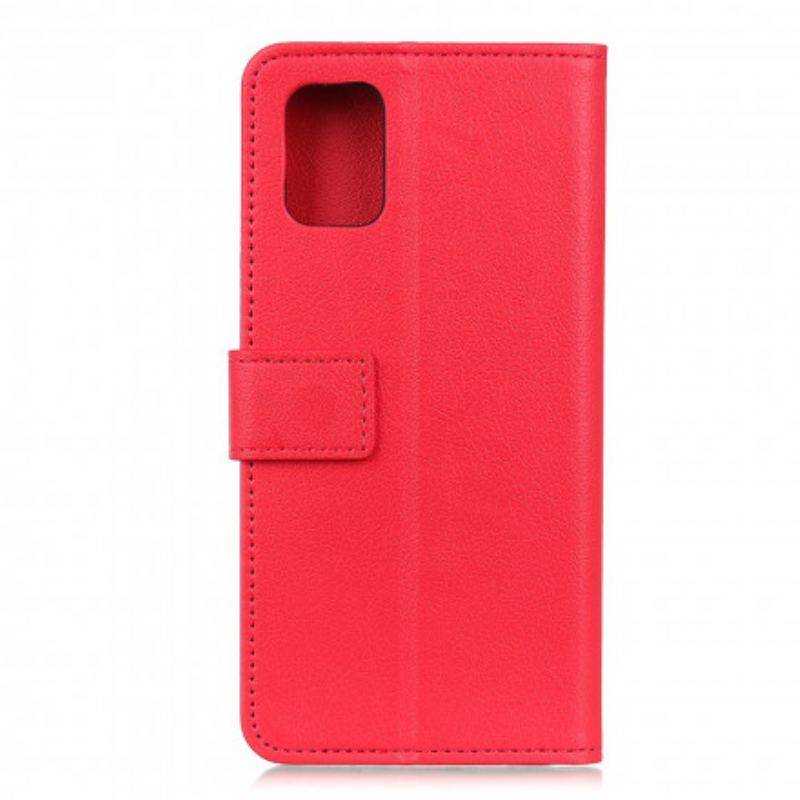 Capa Folio Para Poco M3 Efeito Couro Brilhante Simples