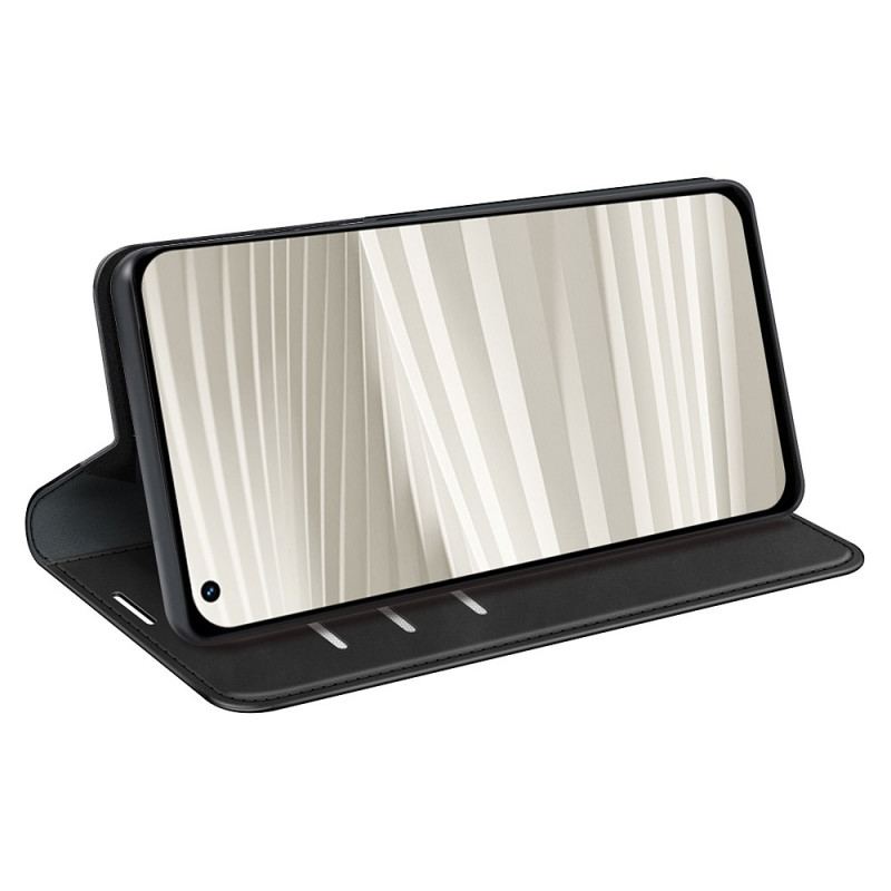 Capa De Couro Para Realme GT2 Pro Elegância