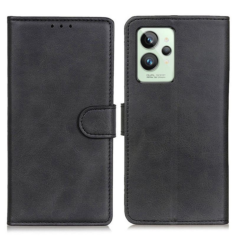 Capa De Couro Para Realme GT2 Pro Couro Sintético Fosco