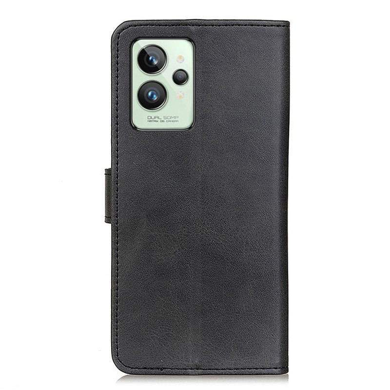 Capa De Couro Para Realme GT2 Pro Couro Sintético Fosco