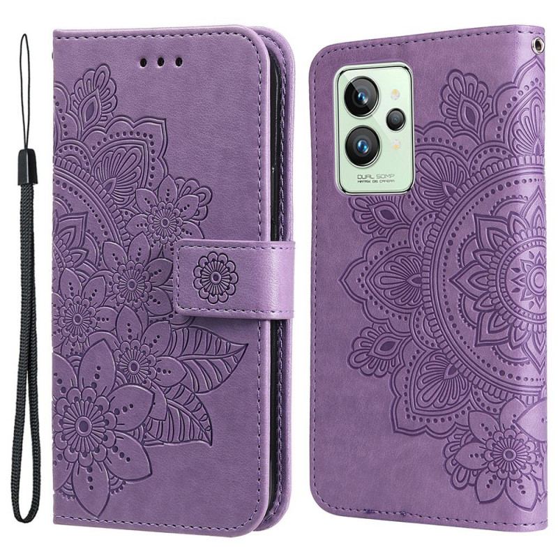 Capa Flip Para Realme GT2 Pro De Cordão Mandala Strappy