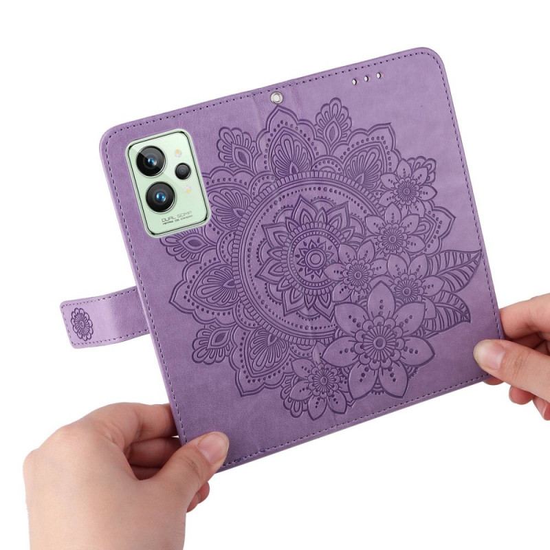 Capa Flip Para Realme GT2 Pro De Cordão Mandala Strappy