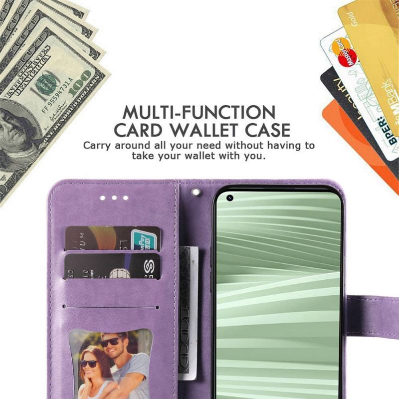 Capa Flip Para Realme GT2 Pro De Cordão Mandala Strappy