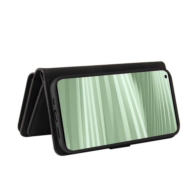 Capa Flip Para Realme GT2 Pro Titular Do Cartão Multifuncional