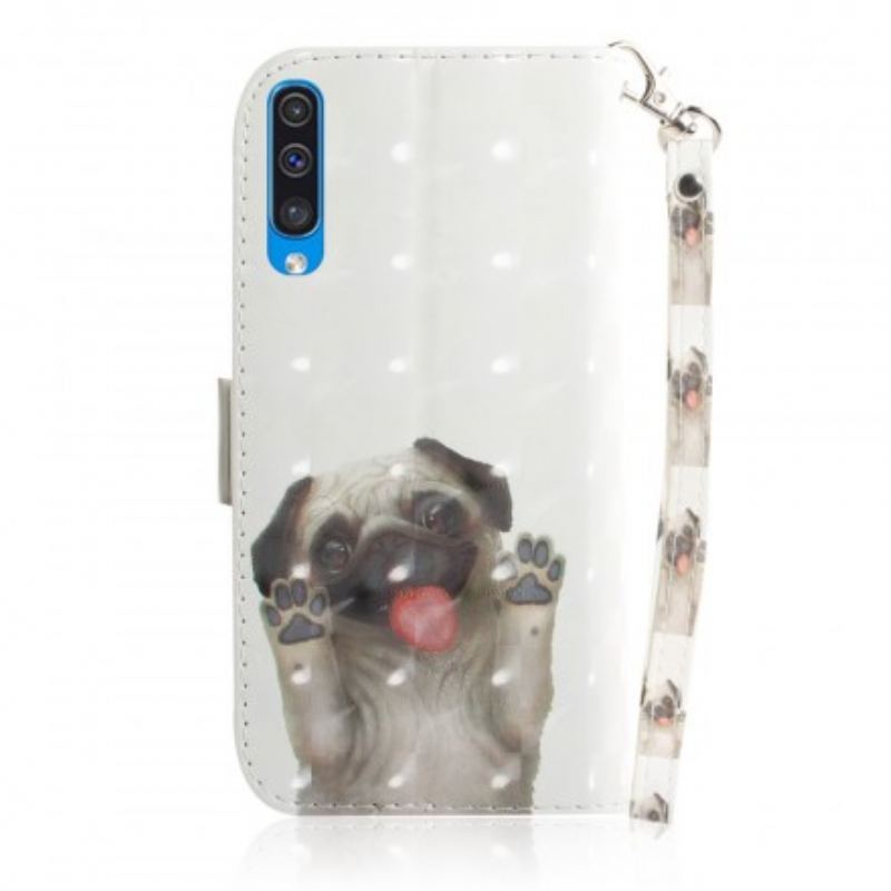 Capa Flip Para Samsung Galaxy A50 De Cordão Amo Minha Tanga De Cachorro