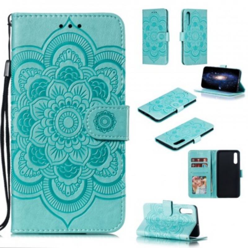 Capa Flip Para Samsung Galaxy A50 Mandala Completa