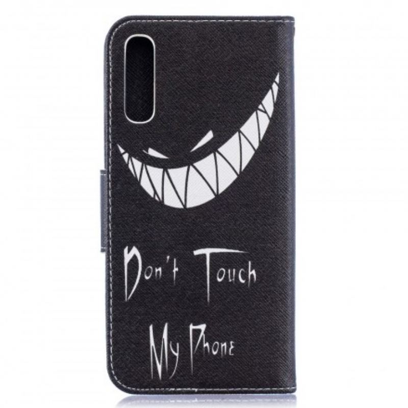 Capa Flip Para Samsung Galaxy A50 Telefone Do Diabo